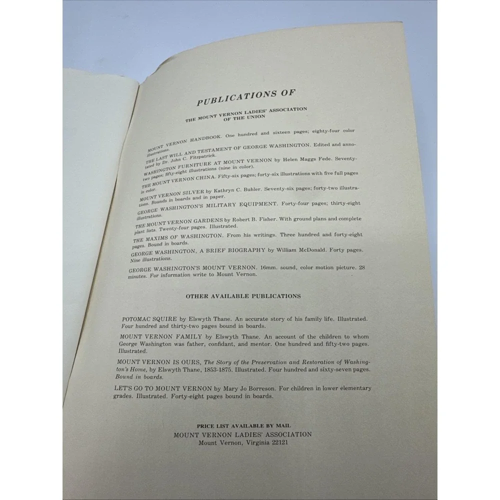 George Washington: A Brief Biography by William‎ MacDonald 1973 Historical Book